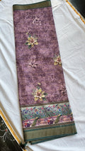 Fancy digital print sarees