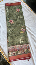 Fancy digital print sarees