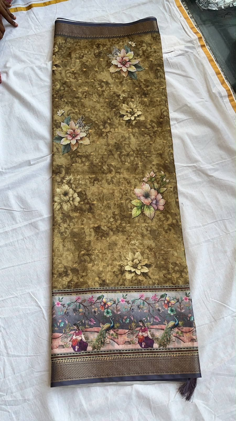 Fancy digital print sarees