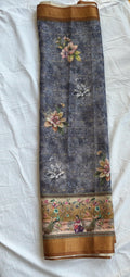 Fancy digital print sarees