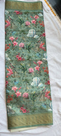 Fancy floral print sarees