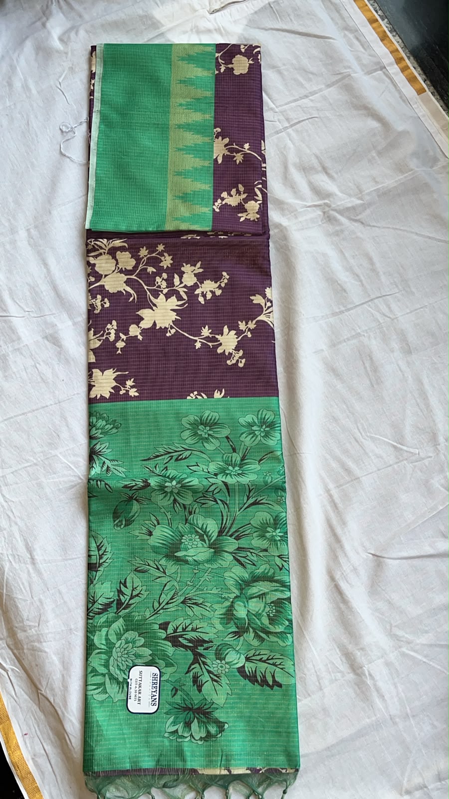 Fancy digital print sarees