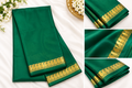 Green Mysore crape saree